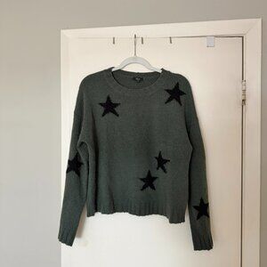 Rails Womens M Green Star Sweater